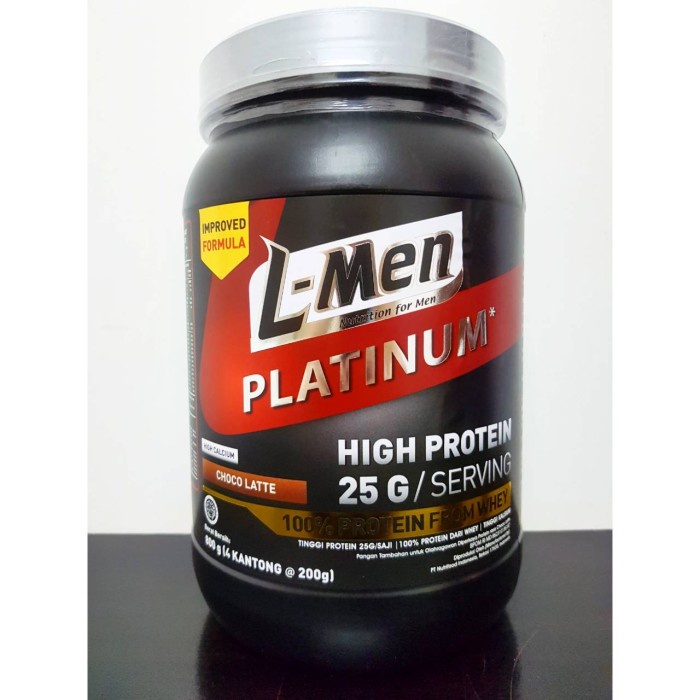 L-Men Platinum Whey 800 grams Protein L Men LMen Susu Gym Fitness BPOM