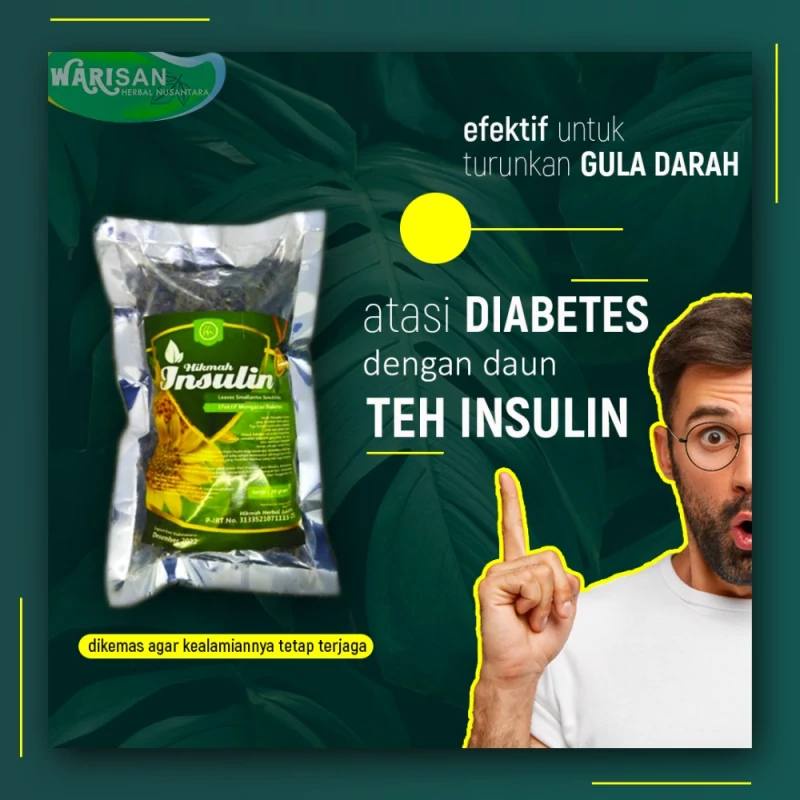 𝗧𝗲𝗵 𝗗𝗮𝘂𝗻 𝗜𝗻𝘀𝘂𝗹𝗶𝗻 Original Penurun Gula Darah Ampuh Mengatasi Diabetes - Daun Yakon