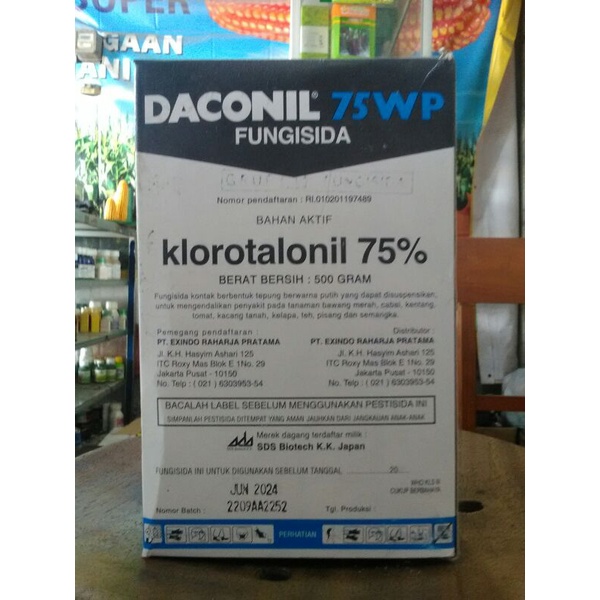 obat pertanian fungisida DACONIL 500gr