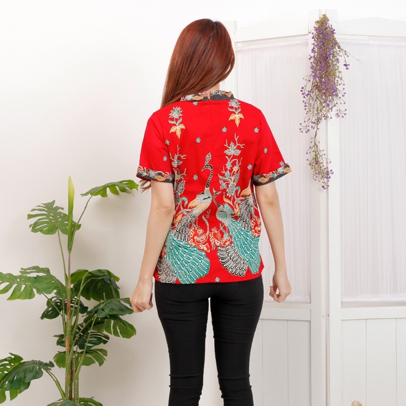 Baju batik wanita / batik modern / atasan batik wanita murah / blouse batik cewe kantor 020 267