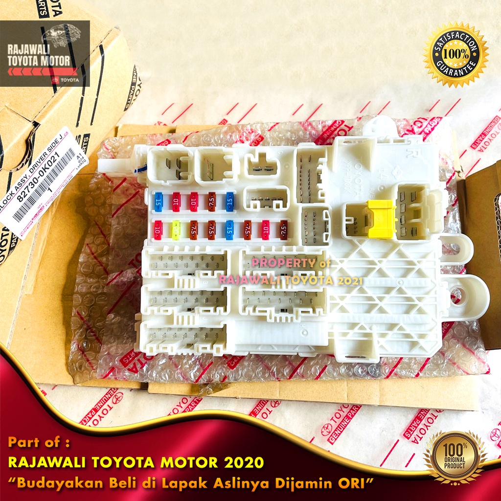 Rumah Box Sikring Fortuner & Hilux Diesel 2005-2015 Sekring Relay Switch New Original Toyota 82730-0