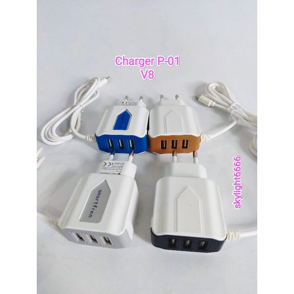 T/C Charger P-01 3USB Returan/Rusak