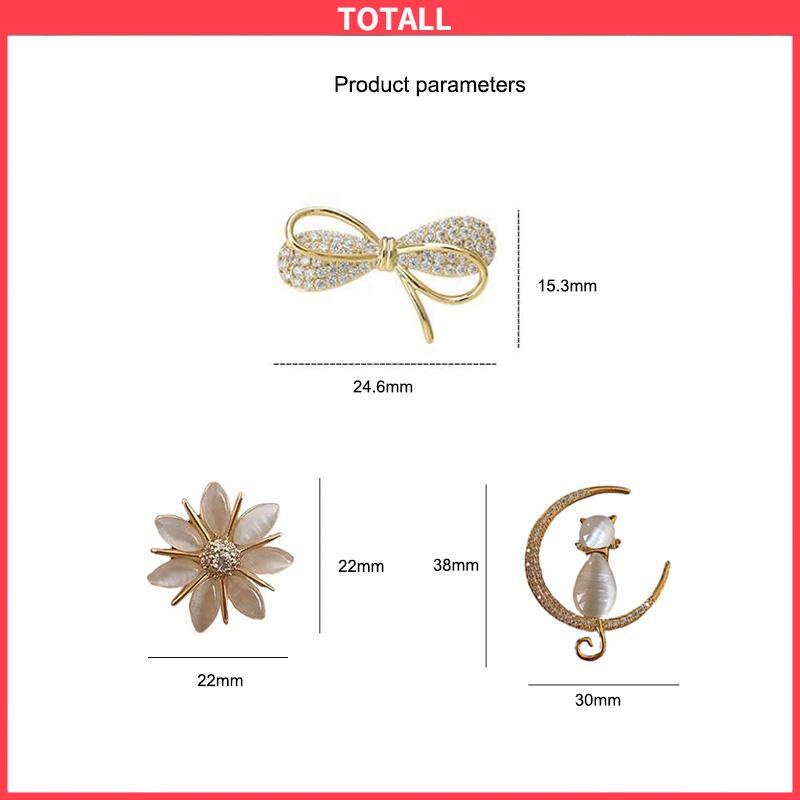 COD Brooch Bros hijab bros cantik Bros Mutiara bros Kupu bros lucu Bros Wanita Korean Fashion Style Butterfly Brooches Gold Color Pearl Brooch Pins Pakaian Aksesoris-Totall