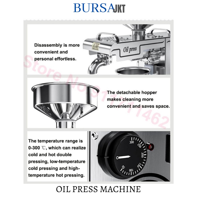 MESIN OIL PRESS EXTRAK MINYAK KACANG OTOMATIS