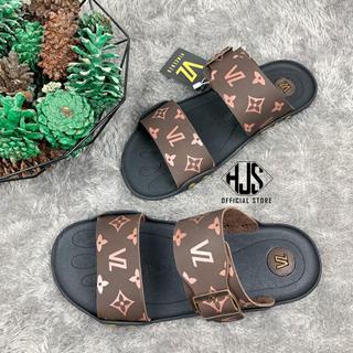 Sandal Terbaru VINCENZO Sandal Strap Pria Kulit VINCENZO Original Pria Slide Import Sandal Kulit Pria