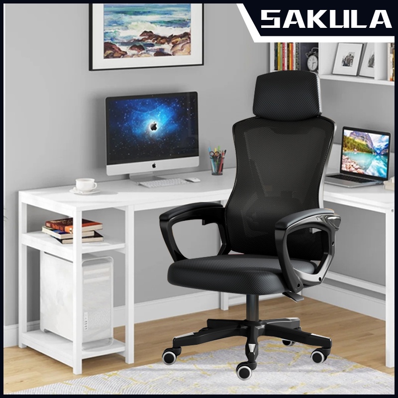 SAKULA Kursi Kantor Kursi Kerja kursi belajar kursi staff Jaring Kursi Kerja Jaring dengan Senderan 