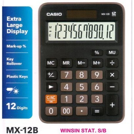 

Calculate Kalkulator Casio Mz-12S 12 Angka