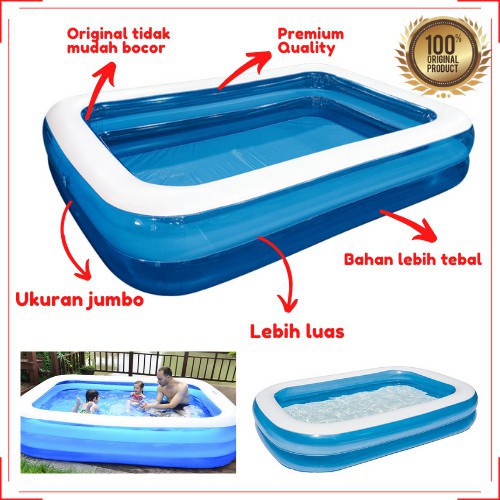 KOLAM RENANG ANAK/KOLAM MANDI BAYI KOTAK 3 SUSUN