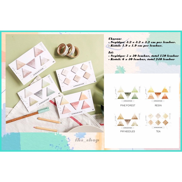 

Sticky Notes Kertas Memo Buku Tulis Sticky Notes Aesthetic Sticky Notes Lucu Watercolor Shapes