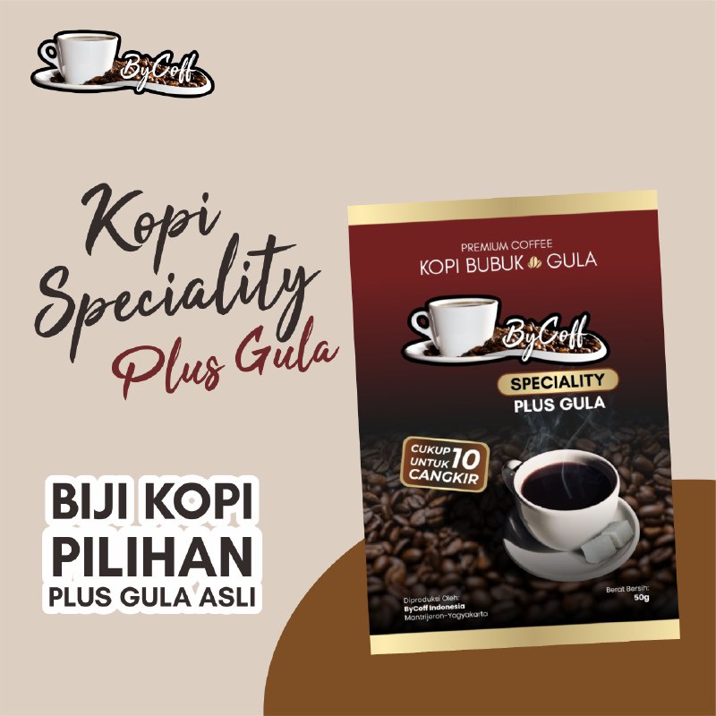 

ByCoff Kopi Spesiality Plus Gula 50 gr