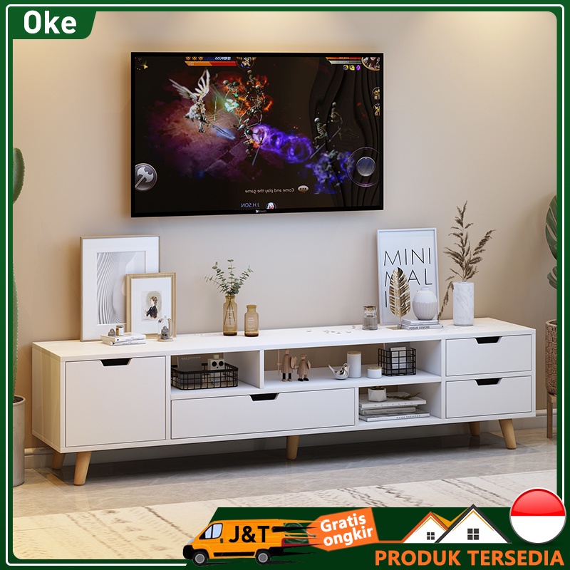 Jual OKE Meja TV kayu/TV SERBAGUNA Rak/Rak Tv/ Kayu Modern Tv Rak/TV