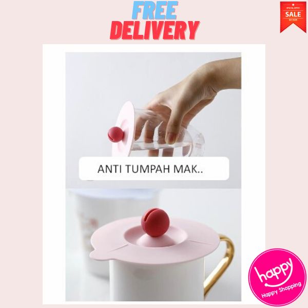 ⚡BEST SELLER⚡TUTUP GELAS SILIKON MOTIF LUCU GOOD QUALITY / PENUTUP GELAS SILIKON | PLATO Tutup Gelas