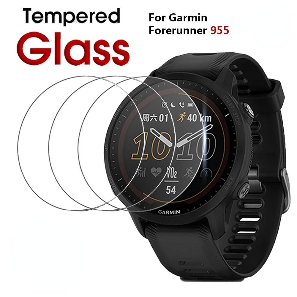 Tempered Glass Pelindung Layar Smartwatch Garmin Forerunner 955 Anti Gores