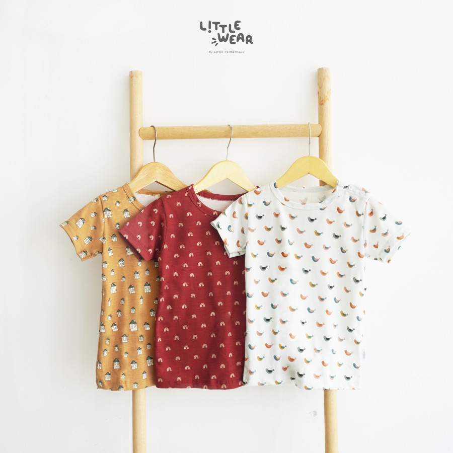 Little Palmerhaus PRINTED TEE / PRINTED POCKET TEE / Kaos Atasan MOTIF Bayi Anak