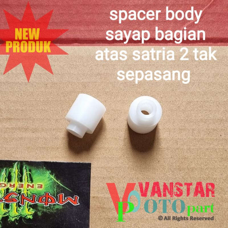 spaser spacer body sayap dalam satria hiu lumba 2tak