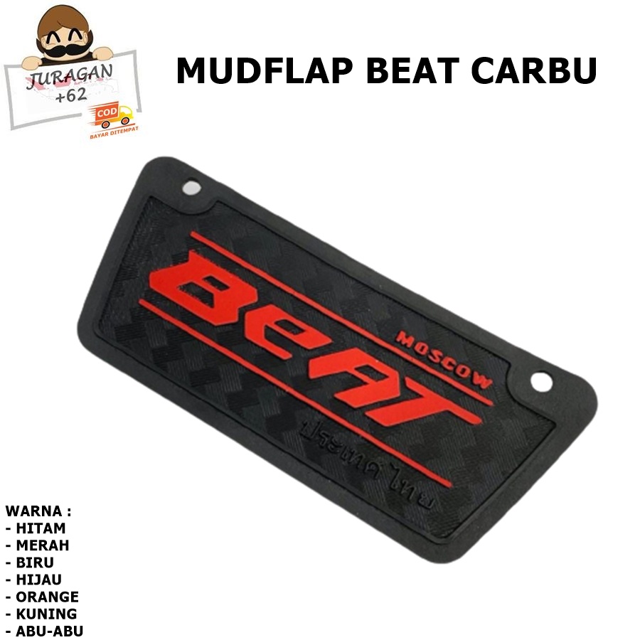 MUDLAP BEAT KARBU CARBU MUDFLAP KARET PENAHAN LUMPUR PELINDUNG DINAMO MUD FLAP