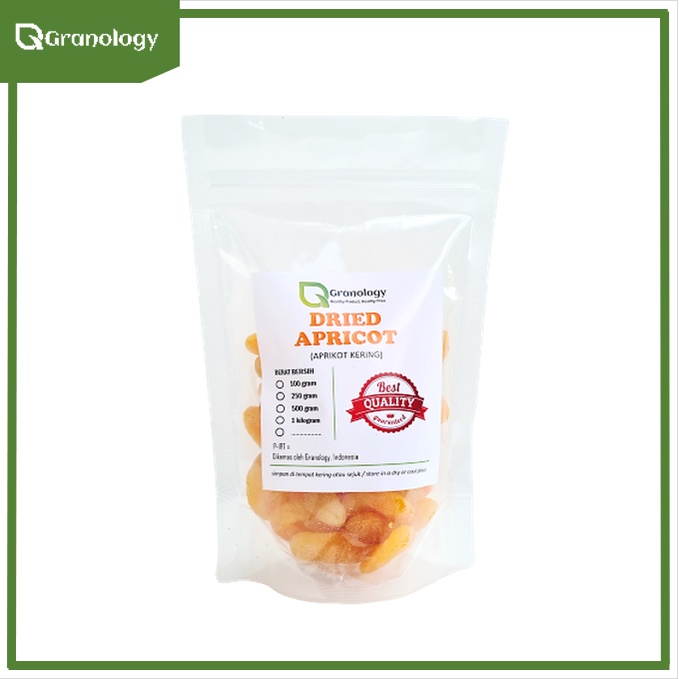 Dried Apricot / Aprikot Kering (250 gram) by Granology