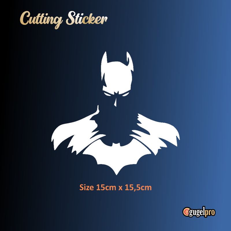 Sticker Silhoutte Batman stiker motor mobil laptop