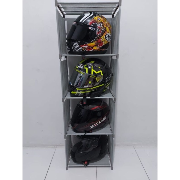 RAK HELM RAK SERBAGUNA RAK SUSUN RAK PAKAIAN RAK BUKU