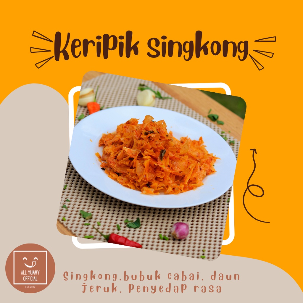 

KERIPIK SINGKONG PEDAS 100GR