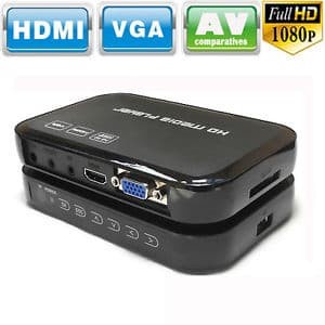 Media Player Hd Media Player Full Hd 1080P With Hdmi, Vga, Av & Component