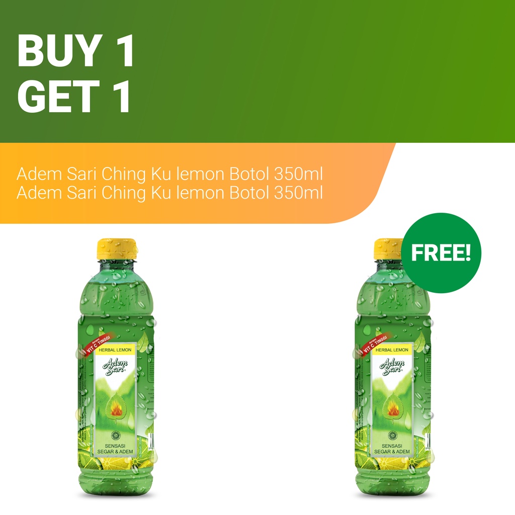 

Buy 1 Get 1 - Adem Sari Ching Ku Lemon Botol 350 ml