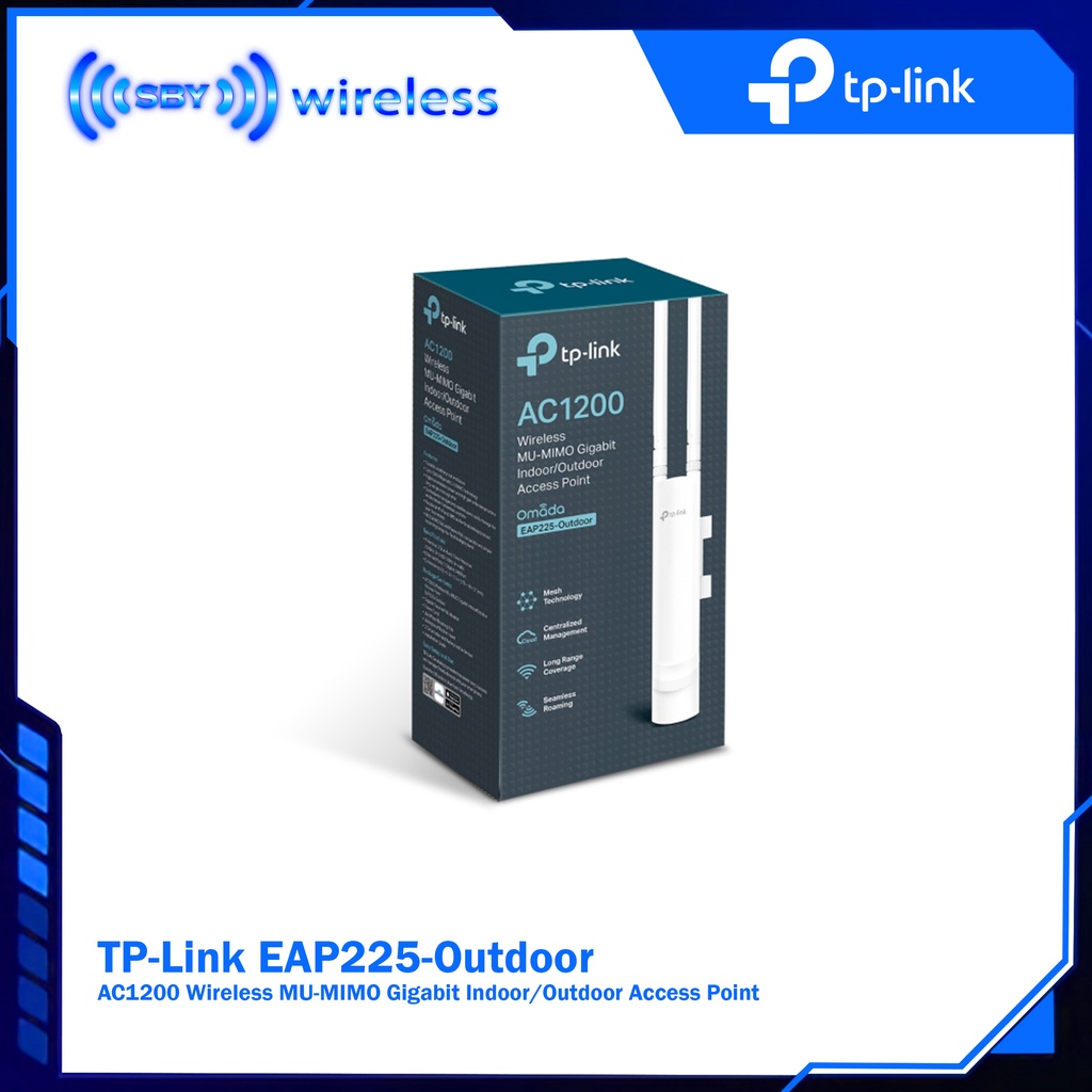 TPLink EAP225 Outdoor, AC1200 Wireless MU-MIMO Gigabit Indoor/Outdoor Access Point TP-Link EAP-225