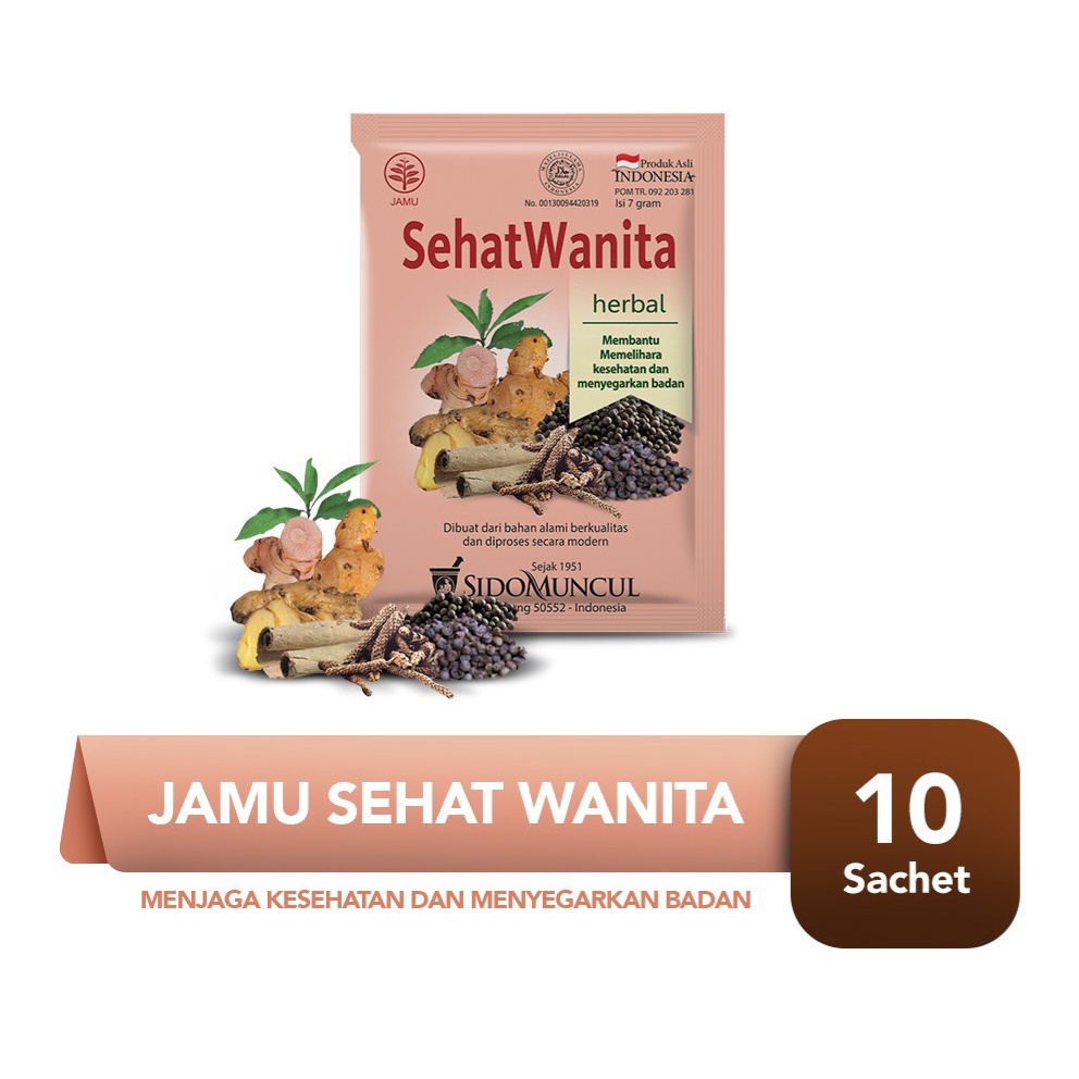 

Jamu Sehat Wanita Sido Muncul isi 10 Sachet