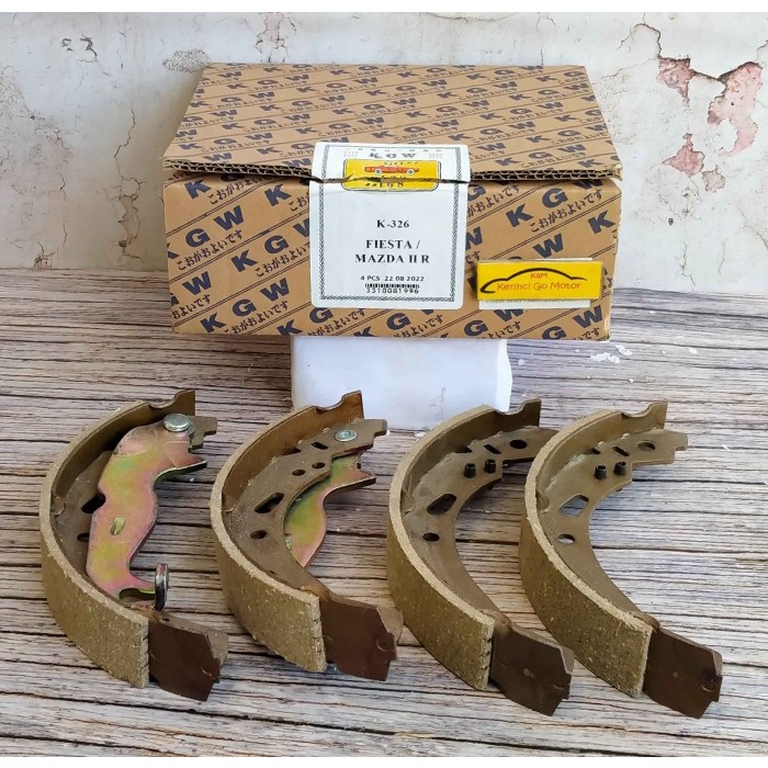 BRAKE SHOE KAMPAS REM BELAKANG MAZDA 2 FORD FIESTA KGW K-326