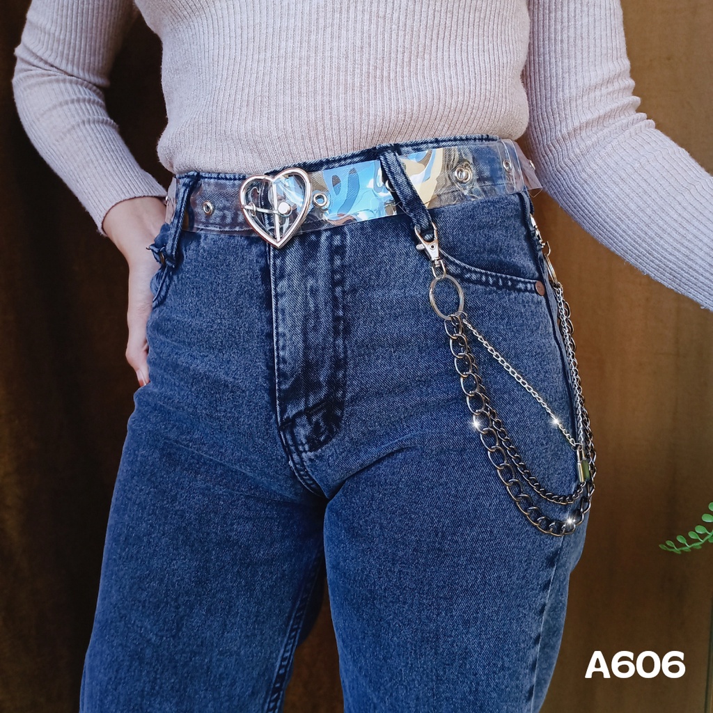 Rantai Celana - Chain Belt Gesper Ikat Pinggang 3 Layer Estetik - A606