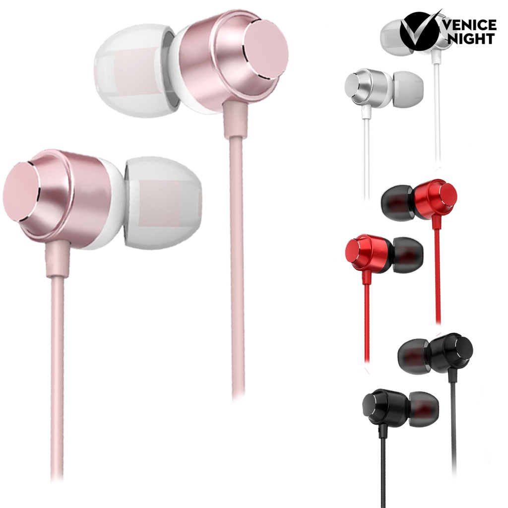 (VNEP) (Berkabel) Type-c Interface ic Inhalation Ear-type Headphones Earbud dengan Mic