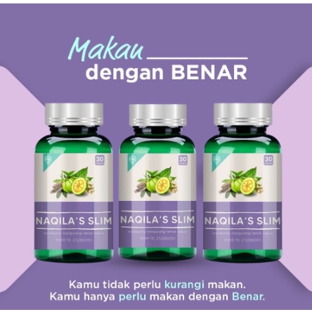 Naqila's [Bundle] Obat Diet Slim Ramuan Herbal 3 Botol