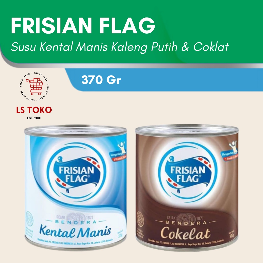 Susu Bendera Kaleng putih / coklat