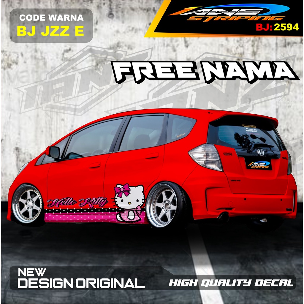 STICKER VARIASI MOBIL BRIO, JAZZ / STICKER MOBIL /DECAL STICKER MOBIL / STIKER JAZZ, AGYA, AYLA