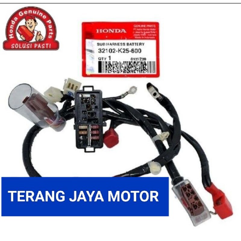 032102-k25-600 kabel body bagian aki beat pop beat fi esp 2015-2016 ori honda
