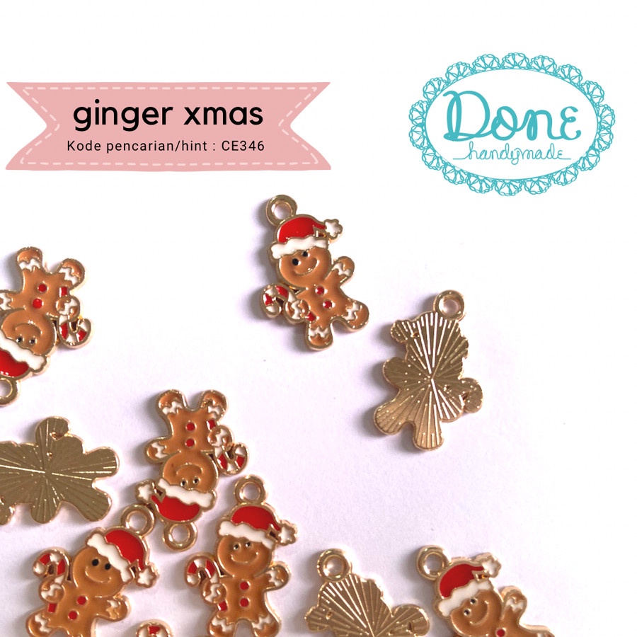 done handymade charm ginger cookies kue jahe christmas natal ce346