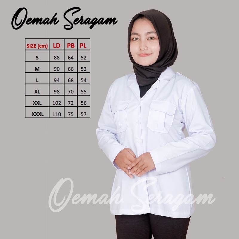 Kemeja putih dinas Wanita Baju Putih Pdh Pns Wanita Kemeja Atasan Putih Kerja Wanita Baju Dinas Putih Pns Pemda Seragam Putih Pdh Kemeja Dinas Baju Profesi Kemeja Putih Atasan