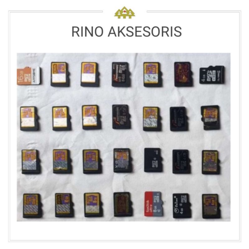 memori bekas / memory bekas / sd card / 1 gb, 2, gb, 4 gb, 6 gb, 8 gb 16 gb