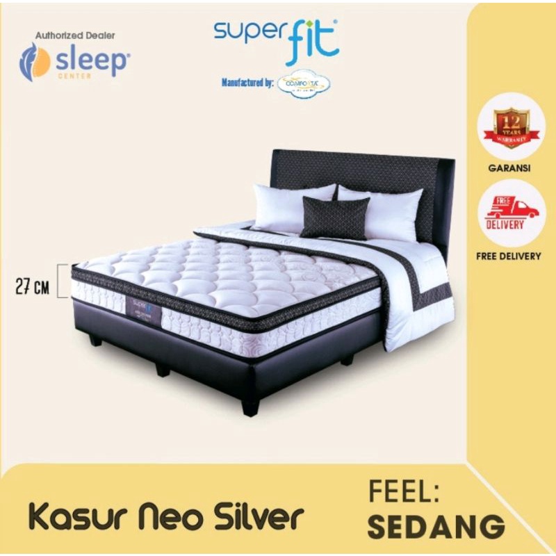 Set Springbed Comforta Neo Silver SUPER FIT | Kasur Matras Springbed Keluarga