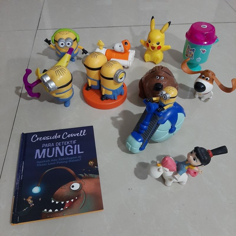 MAINAN HAPPY MEAL MCDONALDS MURAH (DESPICABLE ME, MINION, PIKMI POPS, THE SECRET LIFE OF PETS, PIKAC