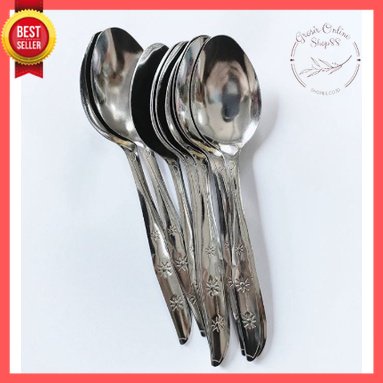 GOS -D113-  SENDOK MAKAN 1PCS - SENDOK STAINLESS STEEL PER PCS -SENDOK MAKAN