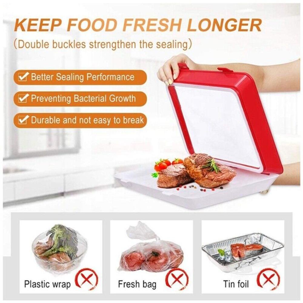 Solighter Reusable Stackable Creative Microwave Kitchen Cover Storage Tool Alat Dapur Sehat