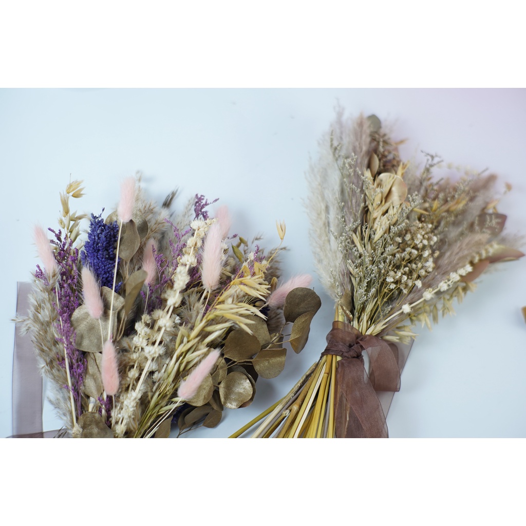 Buket Pernikahan / Green Caspea Wedding Bouquet / Buket Pernikahan / Bunga Kering / Buket Wedding / 