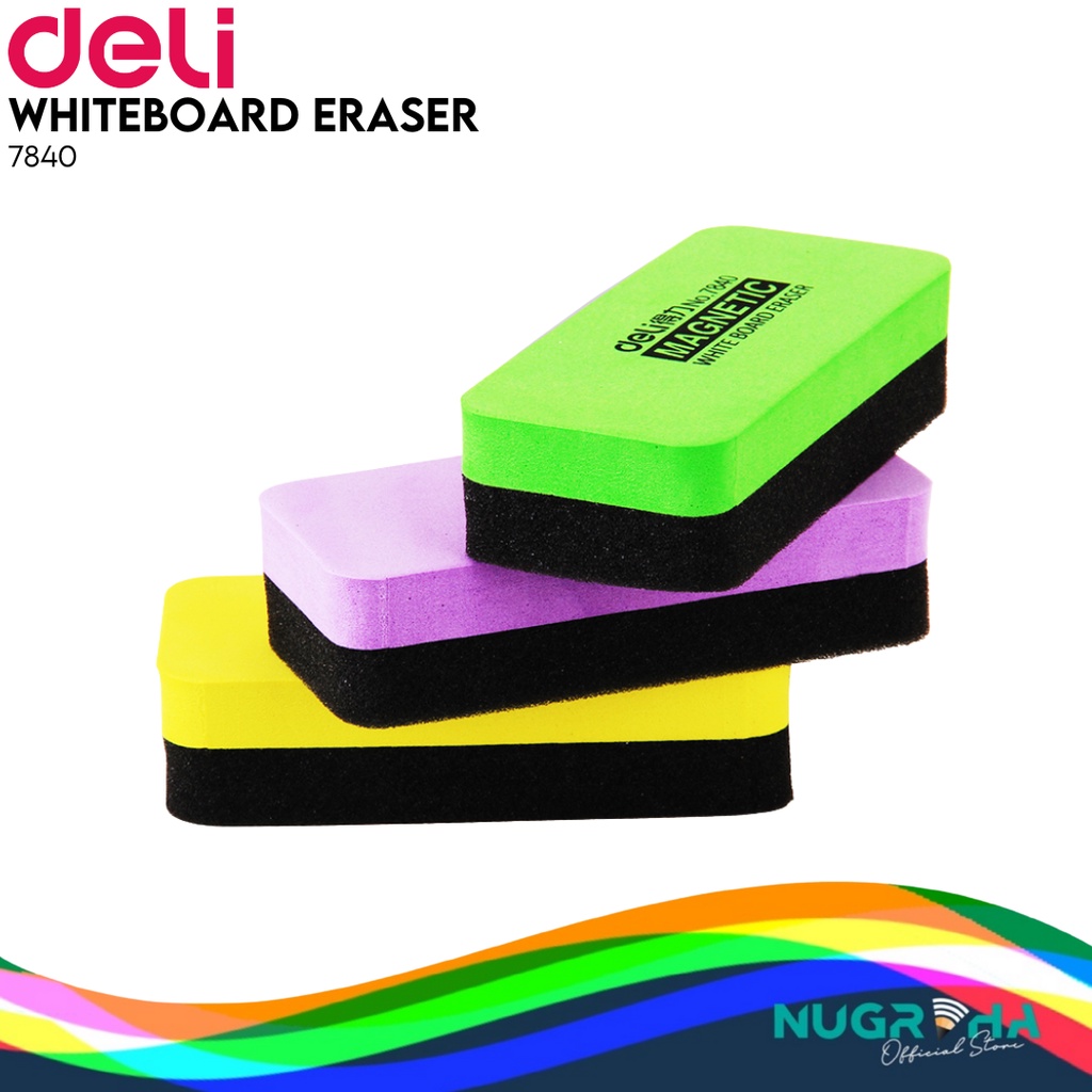 

PENGHAPUS PAPAN TULIS WHITEBOARD MAGNET TEMPEL DELI 7840 WARNA LUCU
