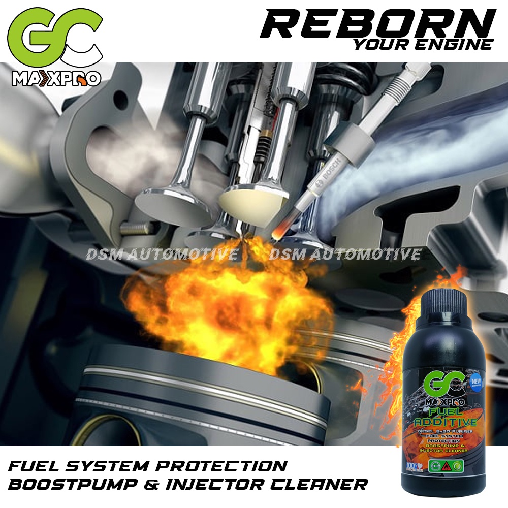 GC MAXPRO Fuel Additive 250ml Injector Cleaner Mesin Bensin &amp; Solar