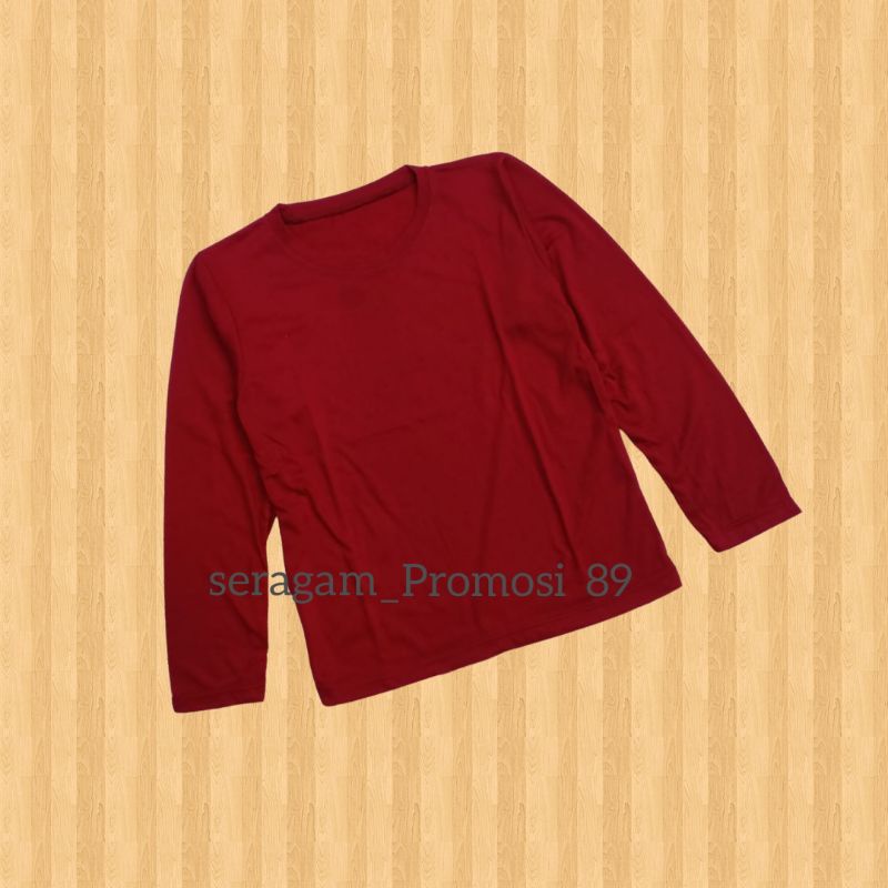 KAOS POLOS ANAK LENGAN PANJANG COTTON  BAJU KAOS ANAK UMUR 2TAHUN - 11 TAHUN KAOS TSHIRT LENGAN PANJANG