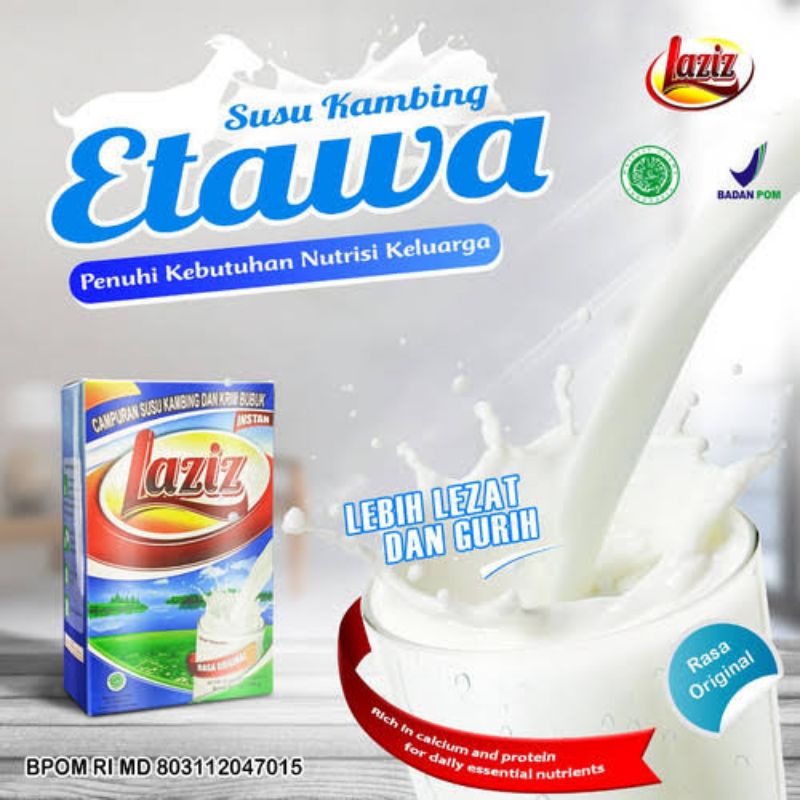 

Susu Kambing Ettawa Etawa Laziz Rasa Original Alami 200gr