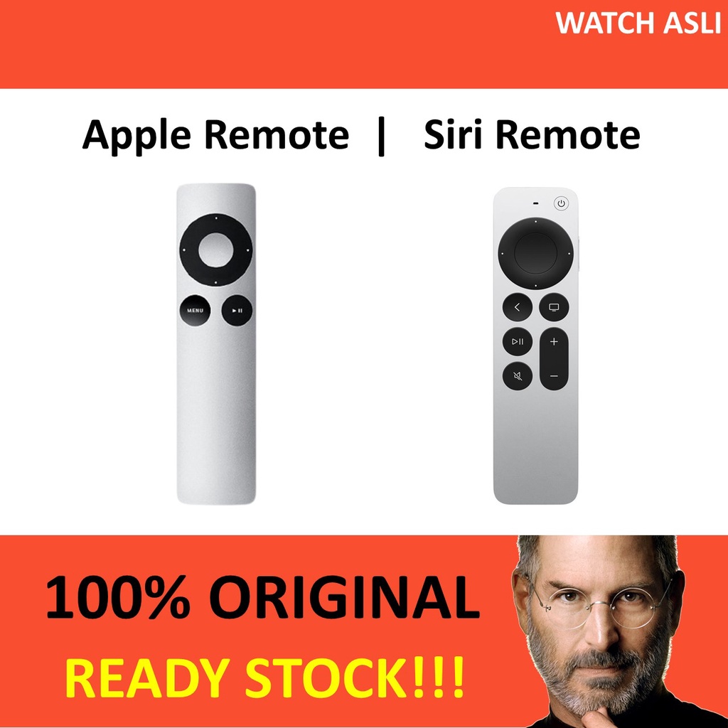 New Applee TV Remote Only 4 &amp; 4K 2021 Original Ibox Resmi