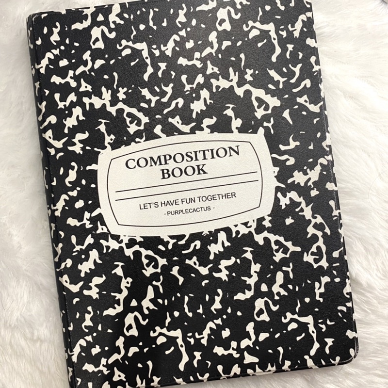 preloved composition book ipad case 8th gen 10.2”