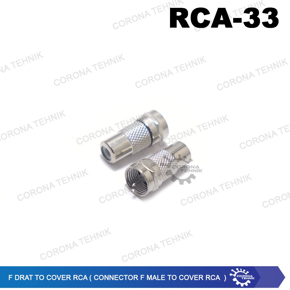 Cover RCA RRT to Connector F Male